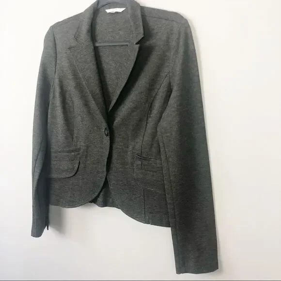 CABI | Dark Gray Button Front Blazer Size 6 - Picture 2 of 7